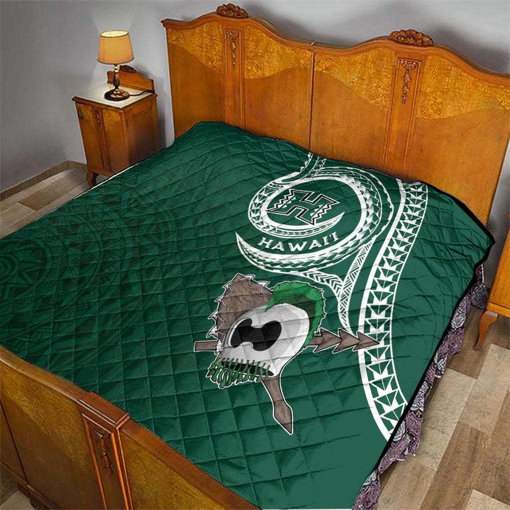 Hawaii Rainbow Warriors Alumni Quilt Ti Maile Lei - Glory For The Warriors