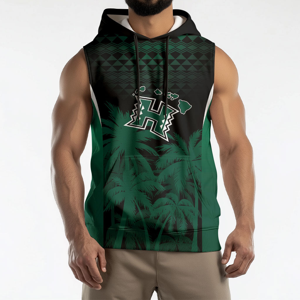 Hawaii Rainbow Warriors La'au Pama Personalized Sleeveless Hoodie