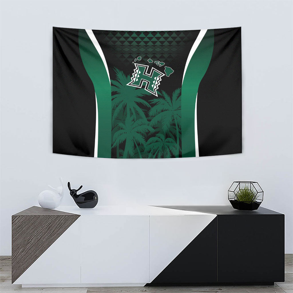 Hawaii Rainbow Warriors La'au Pama Tapestry