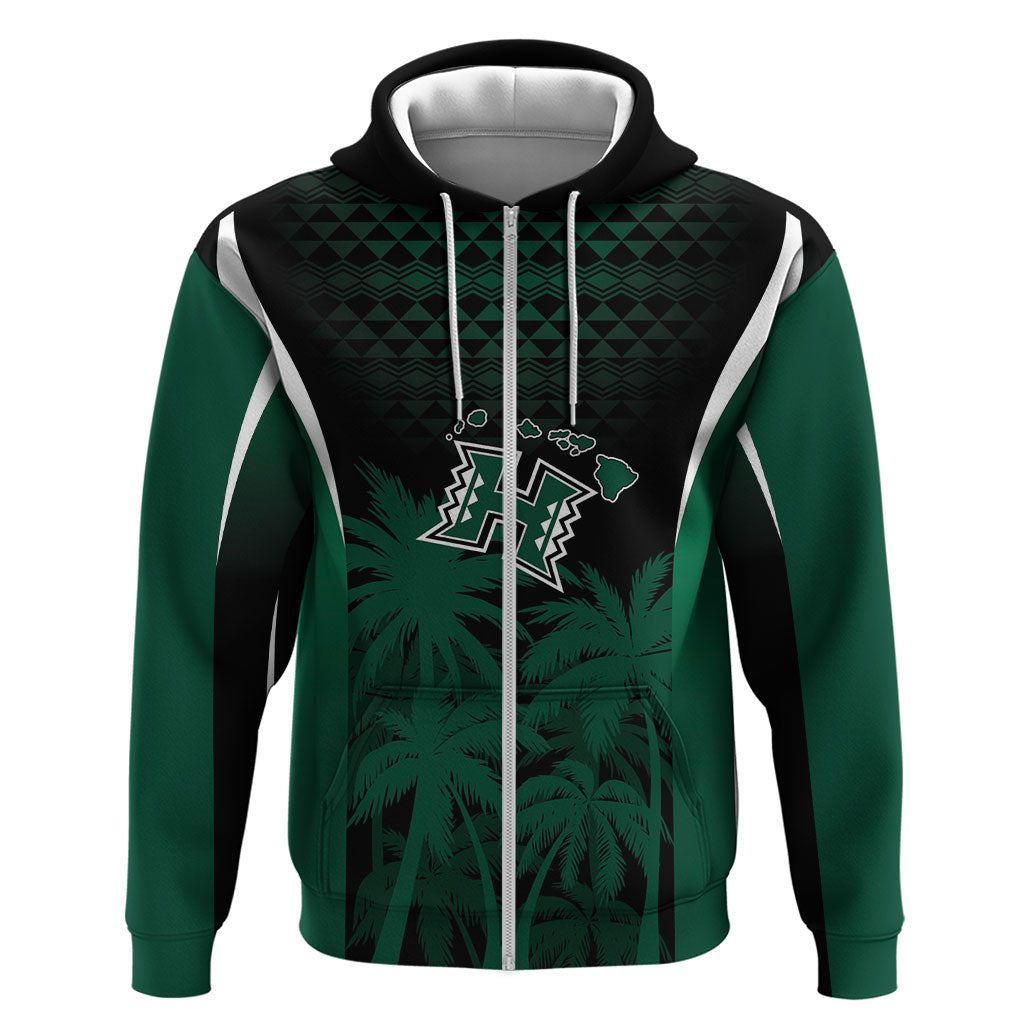 Hawaii Rainbow Warriors La'au Pama Personalized Zip Hoodie
