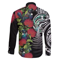 Meri Kirihimete New Zealand Family Matching Summer Maxi Dress and Hawaiian Shirt Tui on Pohutukawa LT7 - Polynesian Pride