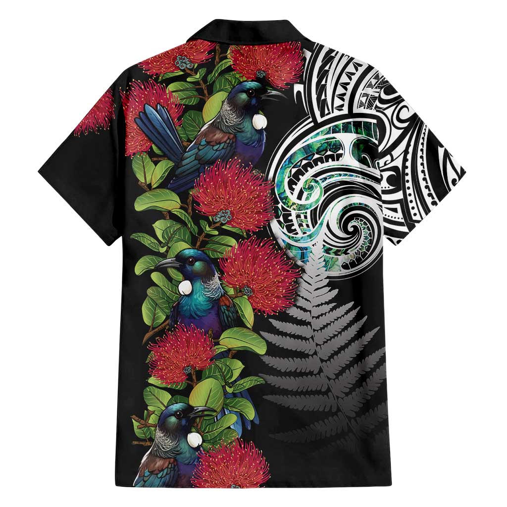 Meri Kirihimete New Zealand Hawaiian Shirt Tui on Pohutukawa LT7 - Polynesian Pride