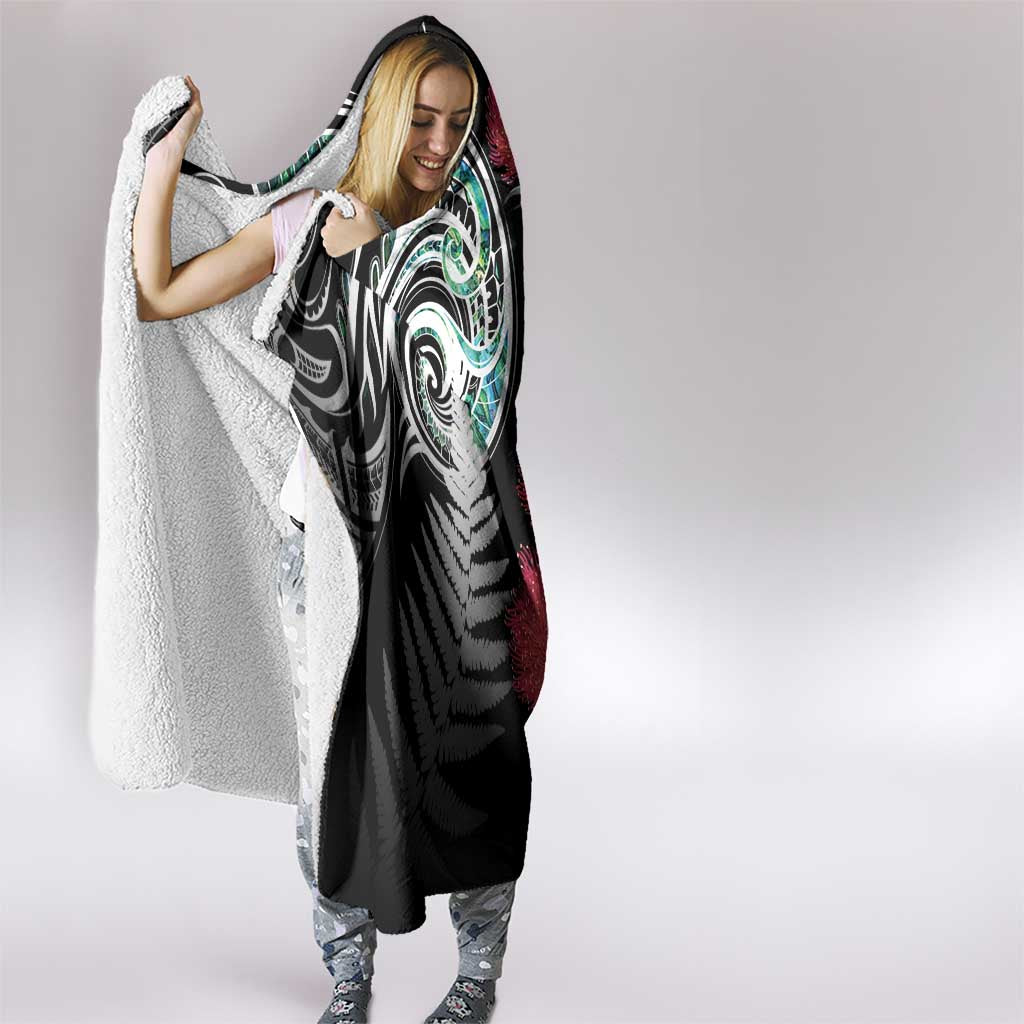 Meri Kirihimete New Zealand Hooded Blanket Tui on Pohutukawa LT7 - Polynesian Pride