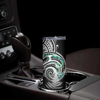 Meri Kirihimete New Zealand Skinny Tumbler Tui on Pohutukawa LT7 - Polynesian Pride