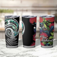 Meri Kirihimete New Zealand Tumbler Cup Tui on Pohutukawa LT7 - Polynesian Pride