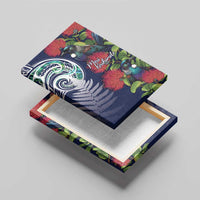 Meri Kirihimete New Zealand Canvas Wall Art Tui on Pohutukawa - Blue Ver LT7 - Polynesian Pride