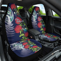 Meri Kirihimete New Zealand Car Seat Cover Tui on Pohutukawa - Blue Ver LT7 One Size Blue - Polynesian Pride