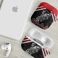 New Zealand Christmas Taniko Poutama AirPods Case Mountainscape Maori Fern LT7 - Polynesian Pride