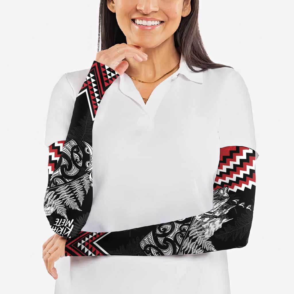 New Zealand Christmas Taniko Poutama Arm Sleeves Mountainscape Maori Fern LT7 - Polynesian Pride