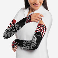 New Zealand Christmas Taniko Poutama Arm Sleeves Mountainscape Maori Fern LT7 - Polynesian Pride