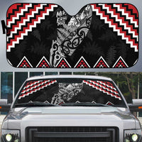 New Zealand Christmas Taniko Poutama Auto Sun Shade Mountainscape Maori Fern LT7 Black - Polynesian Pride