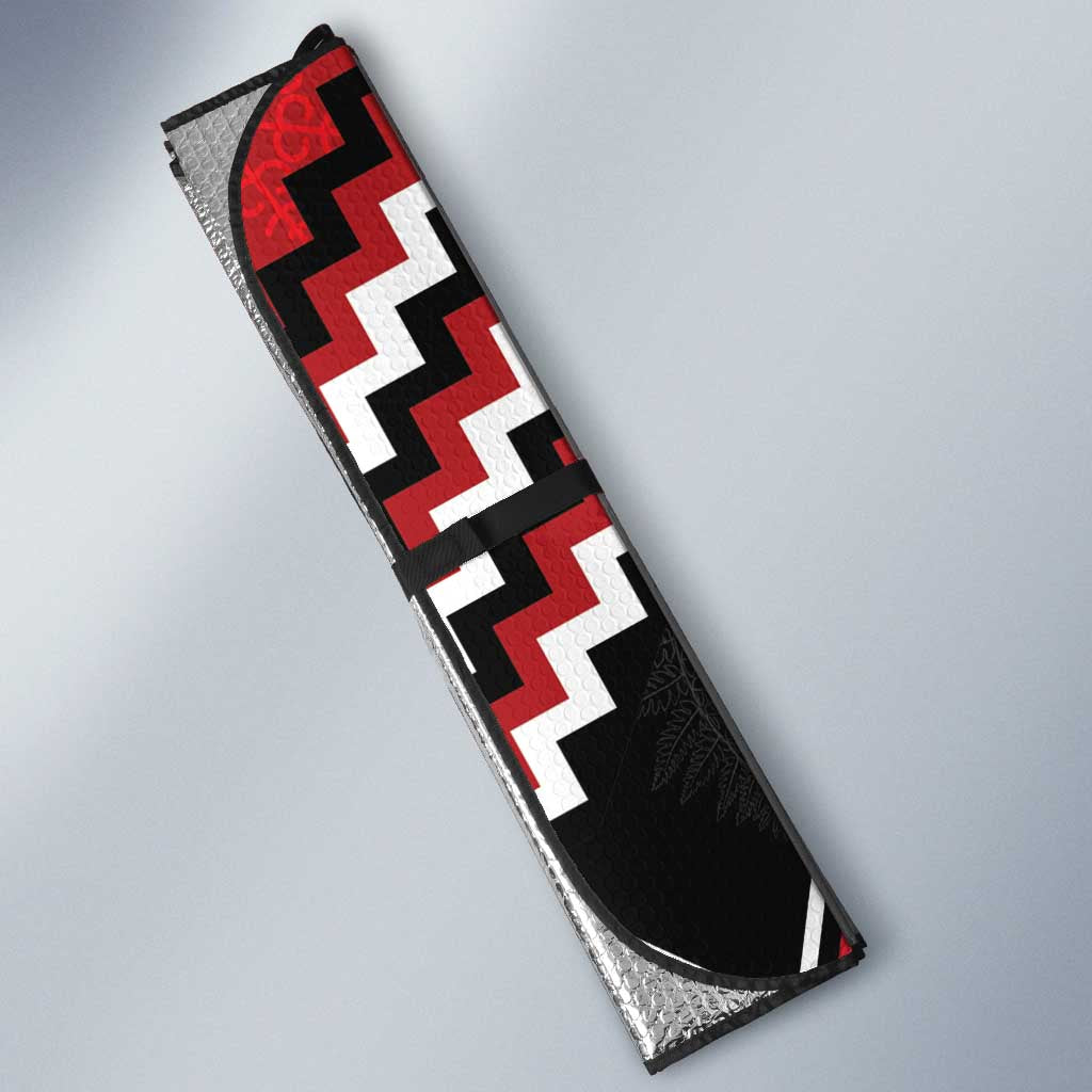 New Zealand Christmas Taniko Poutama Auto Sun Shade Mountainscape Maori Fern LT7 - Polynesian Pride