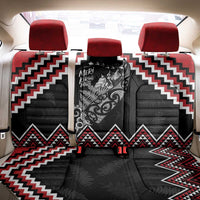 New Zealand Christmas Taniko Poutama Back Car Seat Cover Mountainscape Maori Fern LT7 - Polynesian Pride