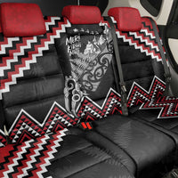 New Zealand Christmas Taniko Poutama Back Car Seat Cover Mountainscape Maori Fern LT7 - Polynesian Pride
