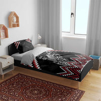 New Zealand Christmas Taniko Poutama Bedding Set Mountainscape Maori Fern - Polynesian Pride