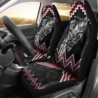 New Zealand Christmas Taniko Poutama Car Seat Cover Mountainscape Maori Fern LT7 - Polynesian Pride