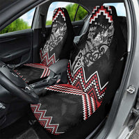 New Zealand Christmas Taniko Poutama Car Seat Cover Mountainscape Maori Fern LT7 - Polynesian Pride