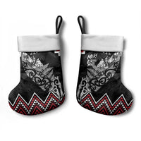 New Zealand Christmas Taniko Poutama Christmas Stocking Mountainscape Maori Fern LT7 - Polynesian Pride