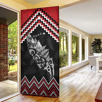New Zealand Christmas Taniko Poutama Door Cover Mountainscape Maori Fern LT7 - Polynesian Pride