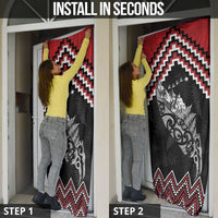 New Zealand Christmas Taniko Poutama Door Cover Mountainscape Maori Fern LT7 - Polynesian Pride