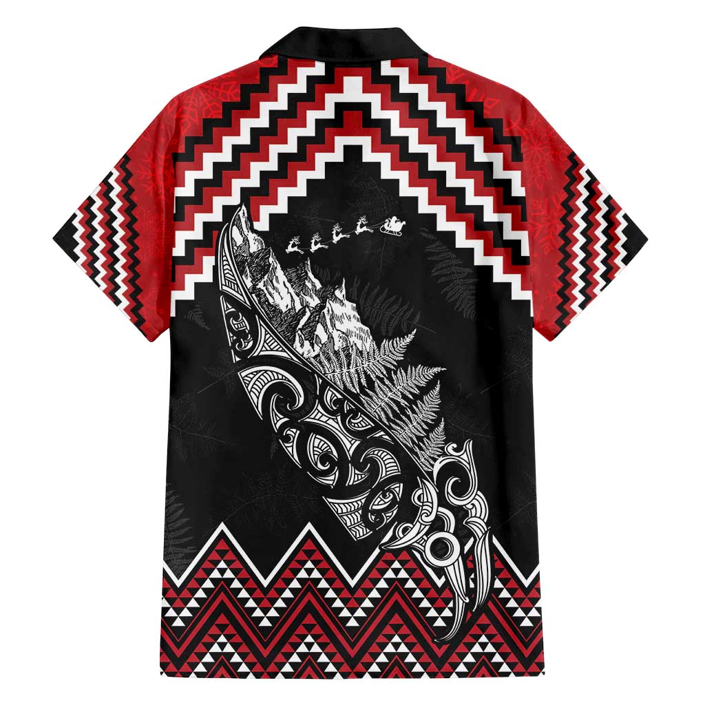 New Zealand Christmas Taniko Poutama Family Matching Puletasi and Hawaiian Shirt Mountainscape Maori Fern LT7 - Polynesian Pride