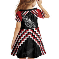 New Zealand Christmas Taniko Poutama Family Matching Summer Maxi Dress and Hawaiian Shirt Mountainscape Maori Fern LT7 - Polynesian Pride