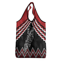 New Zealand Christmas Taniko Poutama Grocery Bag Mountainscape Maori Fern LT7 - Polynesian Pride