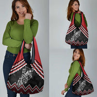 New Zealand Christmas Taniko Poutama Grocery Bag Mountainscape Maori Fern LT7 - Polynesian Pride