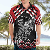 New Zealand Christmas Taniko Poutama Hawaiian Shirt Mountainscape Maori Fern LT7 - Polynesian Pride