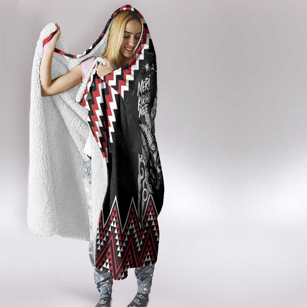 New Zealand Christmas Taniko Poutama Hooded Blanket Mountainscape Maori Fern LT7 - Polynesian Pride