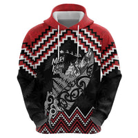 New Zealand Christmas Taniko Poutama Hoodie Mountainscape Maori Fern LT7 - Polynesian Pride