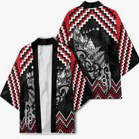 New Zealand Christmas Taniko Poutama Kimono Mountainscape Maori Fern LT7 - Polynesian Pride