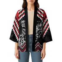 New Zealand Christmas Taniko Poutama Kimono Mountainscape Maori Fern LT7 - Polynesian Pride