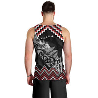 New Zealand Christmas Taniko Poutama Men Tank Top Mountainscape Maori Fern LT7 - Polynesian Pride
