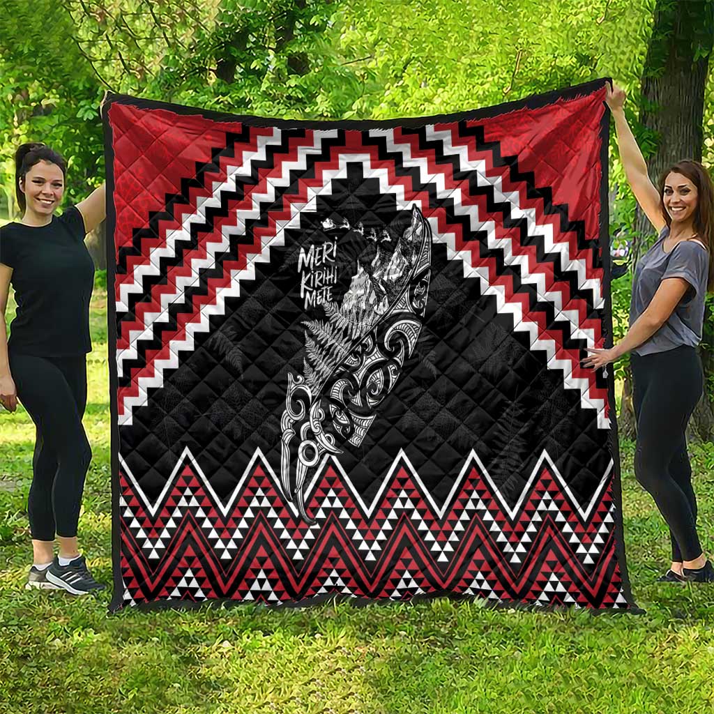 New Zealand Christmas Taniko Poutama Quilt Mountainscape Maori Fern LT7 - Polynesian Pride