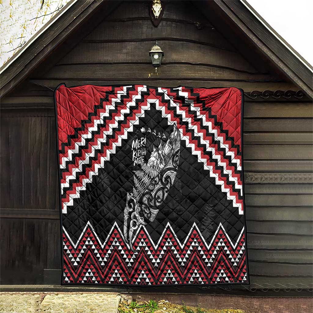 New Zealand Christmas Taniko Poutama Quilt Mountainscape Maori Fern LT7 - Polynesian Pride