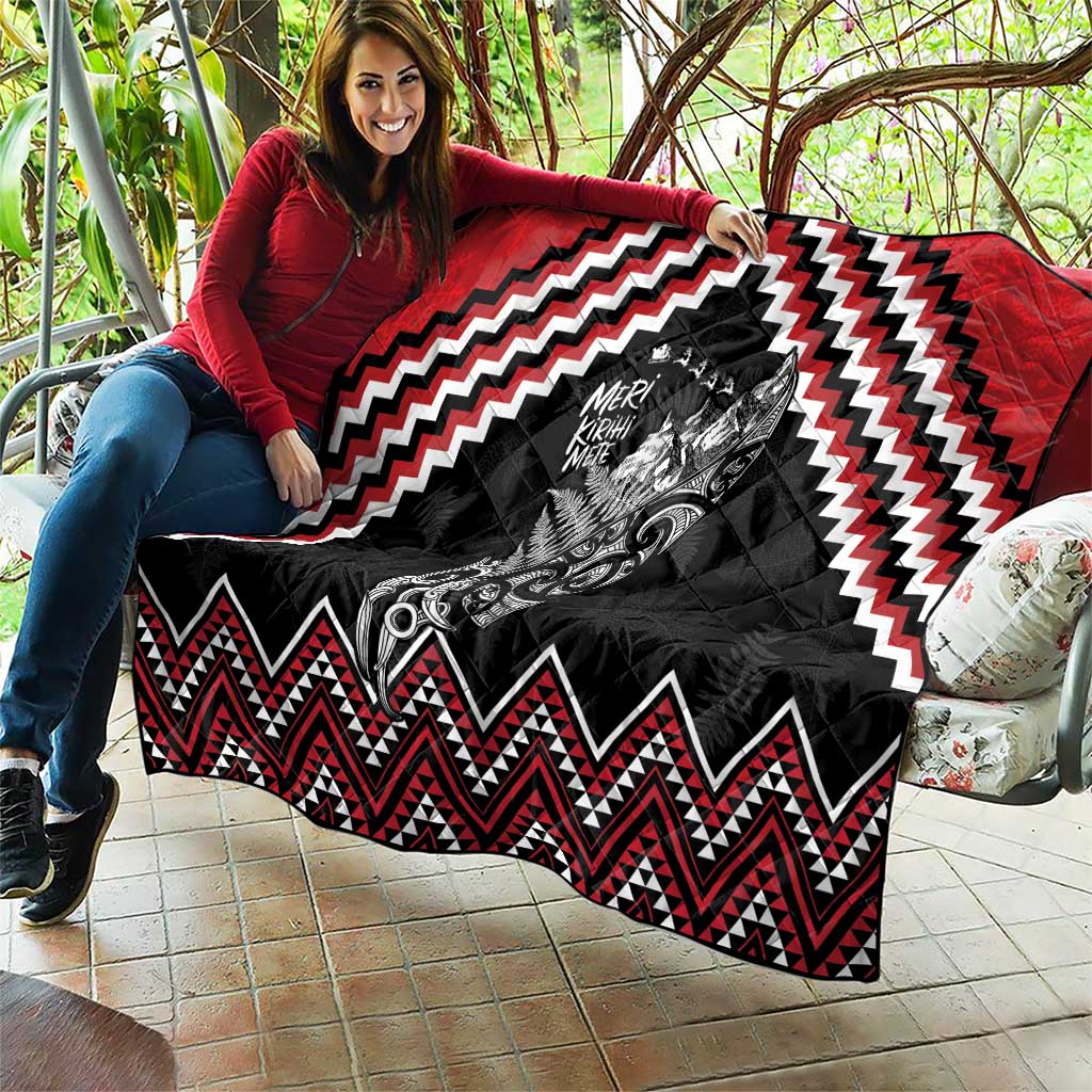 New Zealand Christmas Taniko Poutama Quilt Mountainscape Maori Fern LT7 - Polynesian Pride