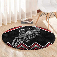 New Zealand Christmas Taniko Poutama Round Carpet Mountainscape Maori Fern LT7 - Polynesian Pride