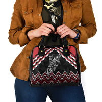New Zealand Christmas Taniko Poutama Shoulder Handbag Mountainscape Maori Fern LT7 - Polynesian Pride