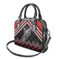 New Zealand Christmas Taniko Poutama Shoulder Handbag Mountainscape Maori Fern LT7 - Polynesian Pride