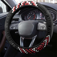 New Zealand Christmas Taniko Poutama Steering Wheel Cover Mountainscape Maori Fern LT7 - Polynesian Pride