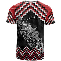 New Zealand Christmas Taniko Poutama T Shirt Mountainscape Maori Fern LT7 - Polynesian Pride