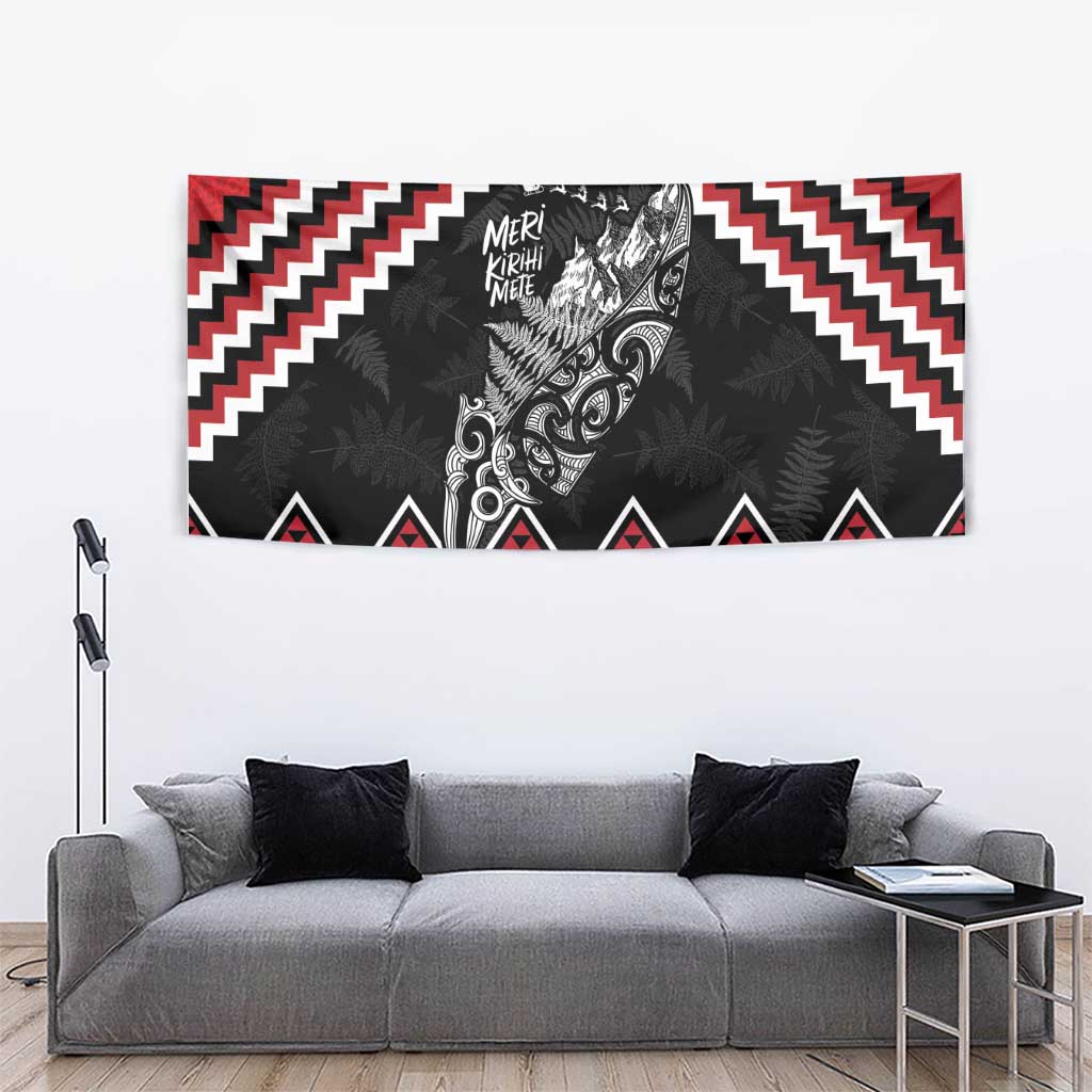 New Zealand Christmas Taniko Poutama Tapestry Mountainscape Maori Fern LT7 - Polynesian Pride