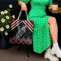 New Zealand Christmas Taniko Poutama Tote Bag Mountainscape Maori Fern LT7 - Polynesian Pride