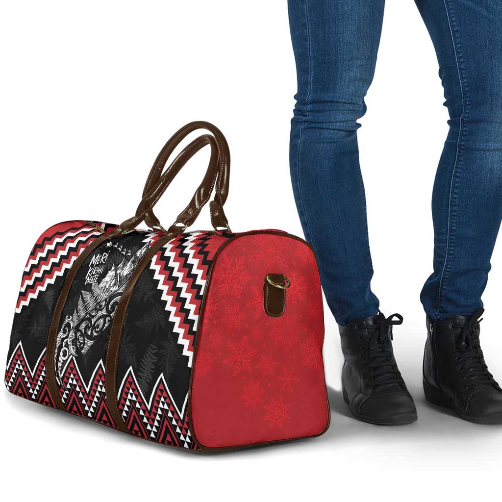 New Zealand Christmas Taniko Poutama Travel Bag Mountainscape Maori Fern LT7 - Polynesian Pride