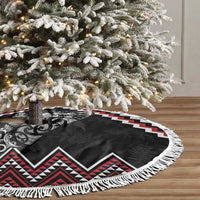 New Zealand Christmas Taniko Poutama Tree Skirt Mountainscape Maori Fern LT7 - Polynesian Pride