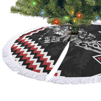 New Zealand Christmas Taniko Poutama Tree Skirt Mountainscape Maori Fern LT7 - Polynesian Pride