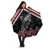 New Zealand Christmas Taniko Poutama Umbrella Mountainscape Maori Fern LT7 - Polynesian Pride