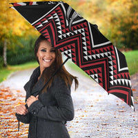 New Zealand Christmas Taniko Poutama Umbrella Mountainscape Maori Fern LT7 - Polynesian Pride
