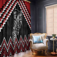 New Zealand Christmas Taniko Poutama Window Curtain Mountainscape Maori Fern LT7 - Polynesian Pride